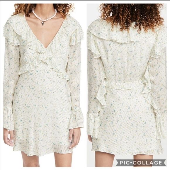 Free People Sweetest Thing Mini Dress Ivory Size 10 NWT - Picture 1 of 15